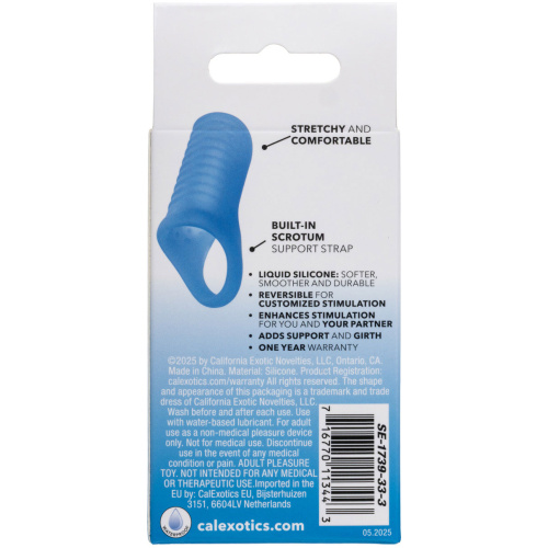 Basic Essentials Liquid Silicone Pleasure Enhance - Blue