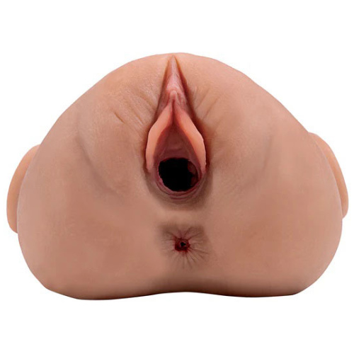 Pdx Plus Double Pounder Vibrating Squeeze Stroker - Brown