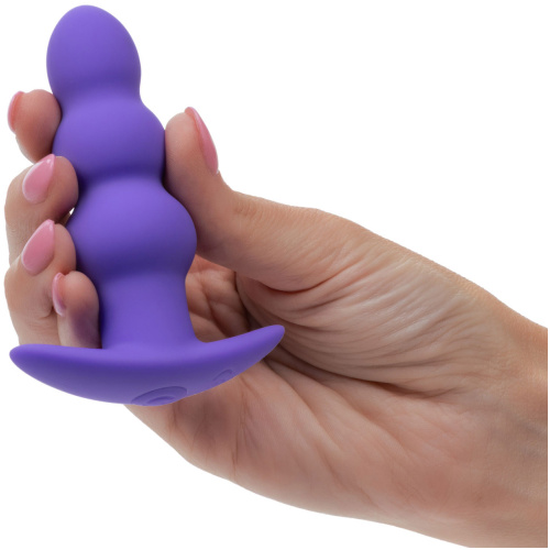 Basic Essentials Rechargeable Beaded Probe - Purple