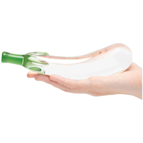 Eggplant Ecstasy 7.25" Glass Dildo