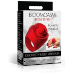 Rose Ring Discreet Finger Vibrator - Red