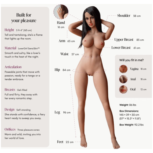 Lover Doll Maria Caramel 5ft 4"