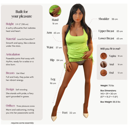 Lover Doll Isabel Caramel 5ft 2"