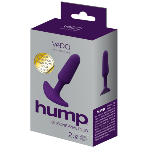 Hump Silicone Anal Plug - Purple