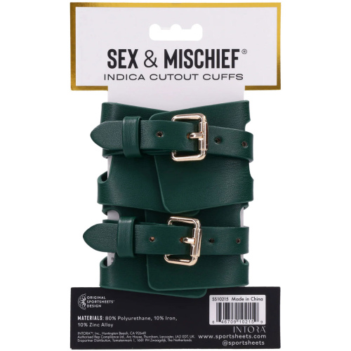 Indica Cutout Cuffs - Green