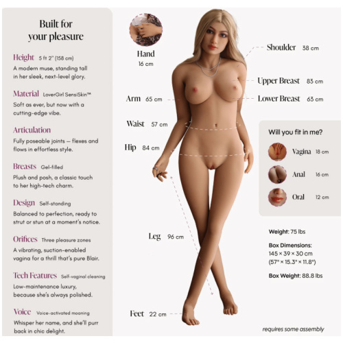 Lover Doll Blair Vanilla 5ft 2"