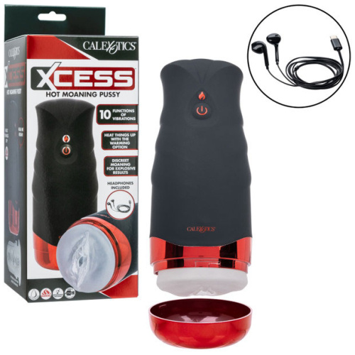 Xcess Hot Moaning Pussy - Black