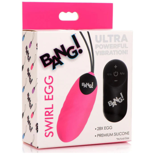 28x Swirl Silicone Egg - Pink