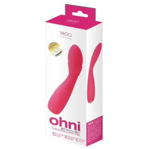 Ohni Rechargeable G-Spot Thrusting Vibe Pink