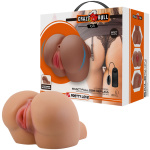 Kylie Realistic Vagina and Ass Vibrator - Brown