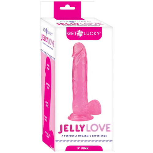 Jelly Love 9" Dildo - Pink