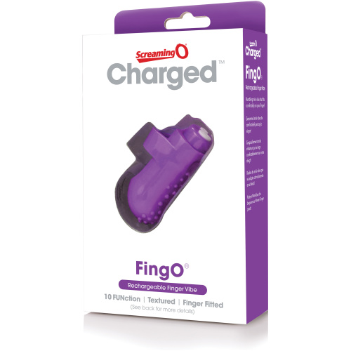 Charged Fingo Rechargeable Finger Vibe - Purple