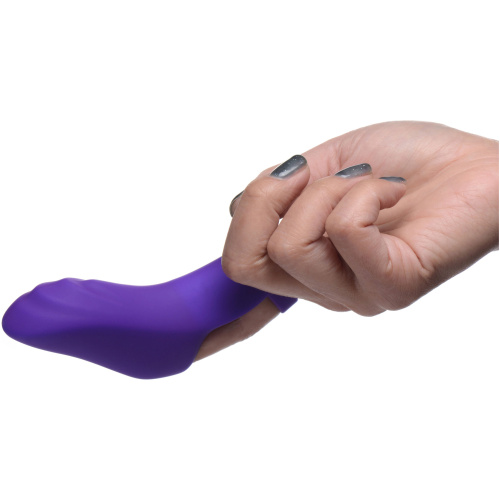 7x Finger Bang Her Pro Silicone Vibrator - Purple