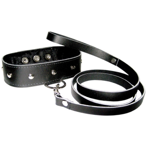 Leather Collar and Leash Set