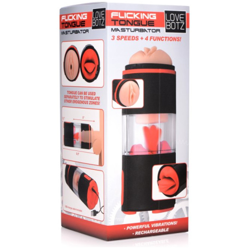 Flicking Tongue Masturbator