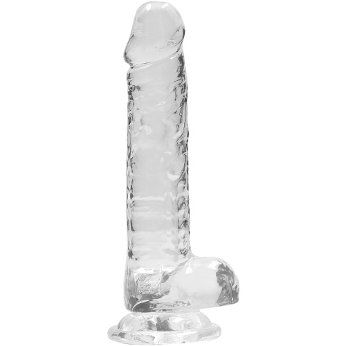 7 Inch Realistic Dildo With Balls - Translucent