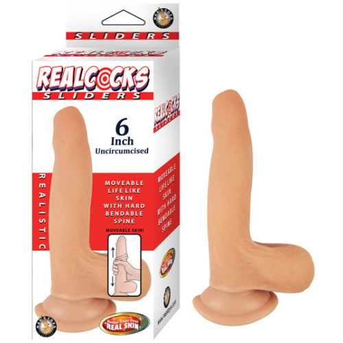 Realcocks Sliders 6" Uncircumsized - Flesh