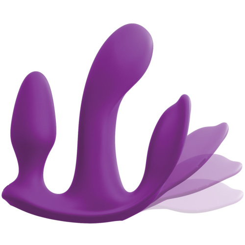Threesome Total Ecstay Silicone Vibrator - Purple