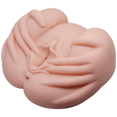 Crazy Bull the Realistic Skin-Like Texture Vagina and Anal Masturbator Vibration and Double Entrance