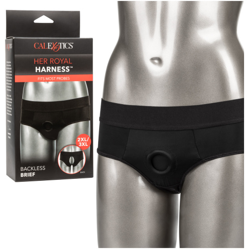 Her Royal Harness Backless Brief - 2xl/3xl