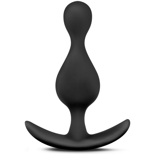 Anal Adventures - Platinum - Wave Plug - Black