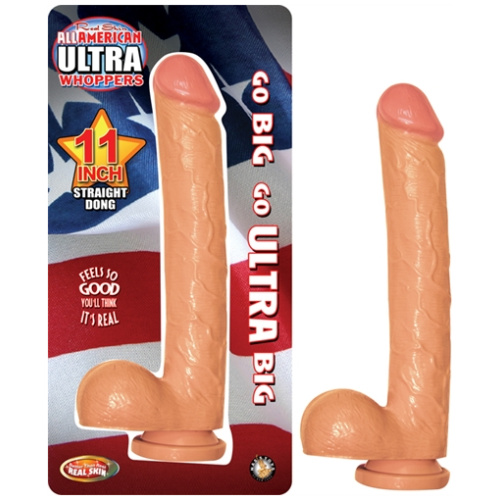 All American Ultra Whoppers 11-Inch Straight Dong - Flesh