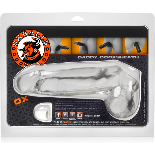 Daddy Cocksheath With Balls - Clear