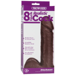Vac-U-Lock 8 Inch Realistic Cock - Black