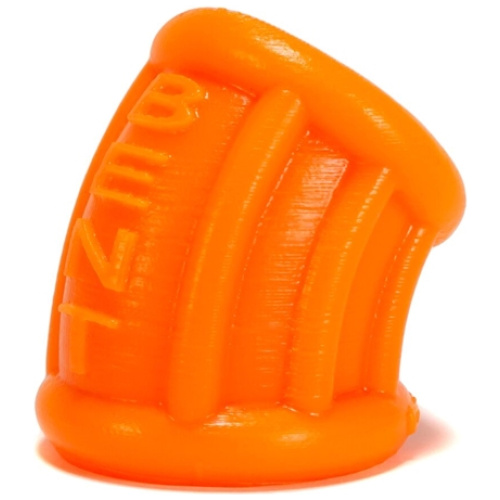 Bent 1 Ball Stretcher Curved Silicone  - Small - Orange