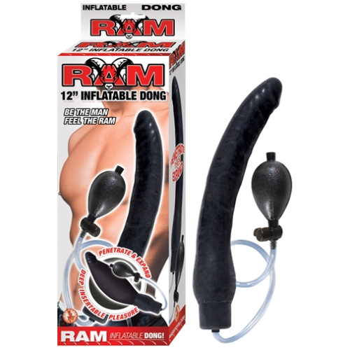 Ram 12-Inch Inflatable Dong - Black