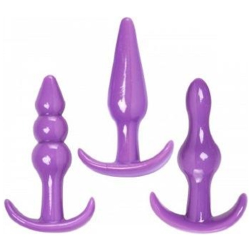 Anal Trainer 3 Piece Anal Play Kit - Purple