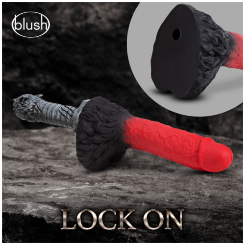 The Realm - Lycan - Lock on Werewolf Dildo - Red