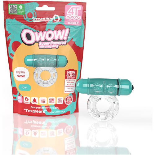 Screaming O 4t - Owow Super Powered Vibrating Ring - Kiwi