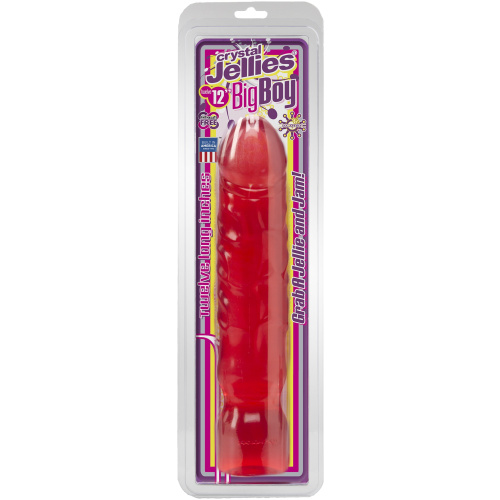 Crystal Jellies Big Boy 12 Inch - Pink
