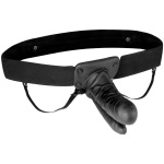 Lux Fetish Unisex Vibrating Hollow Double  Penetration Strap-on Dildo