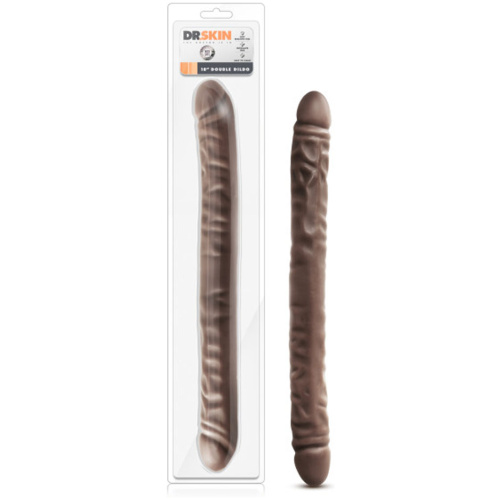 Dr. Skin - 18 Inch Double Dildo - Chocolate