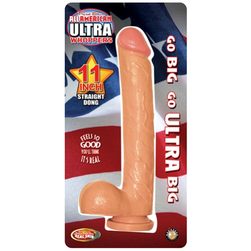 All American Ultra Whoppers 11-Inch Straight Dong - Flesh