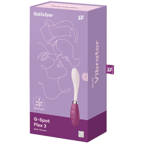 Satisfyer G-Spot Flex 3 - Multi Vibrator - Red