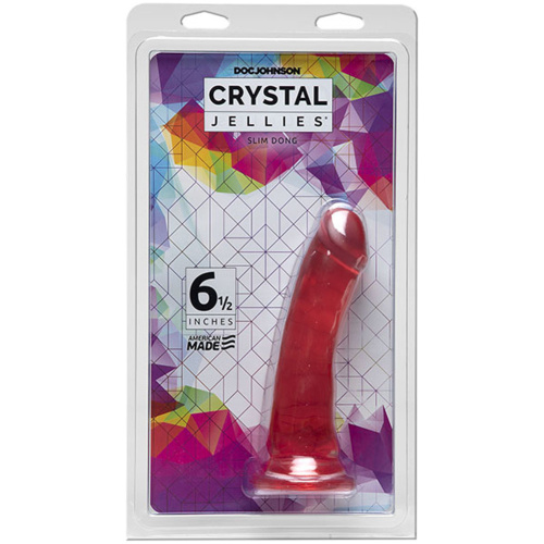 Crystal Jellies - 6.5 Inch Slim Dong - Pink