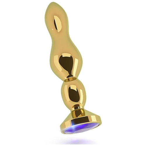 Rich R4 Gold Metal Plug - 4.8 Inch - Dark Purple Sapphire