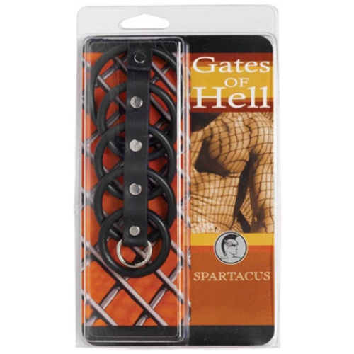 5 Ring Black Rubber Gates of Hell