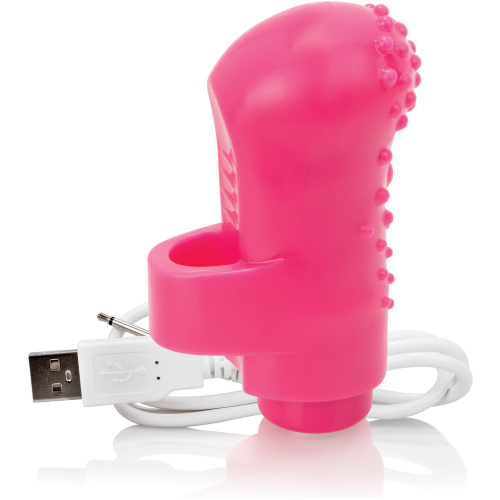 Charged Fingo Rechargeable Finger Vibe - Pink