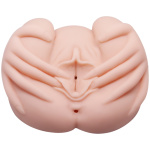 Crazy Bull the Realistic Skin-Like Texture Vagina and Anal Masturbator Vibration and Double Entrance