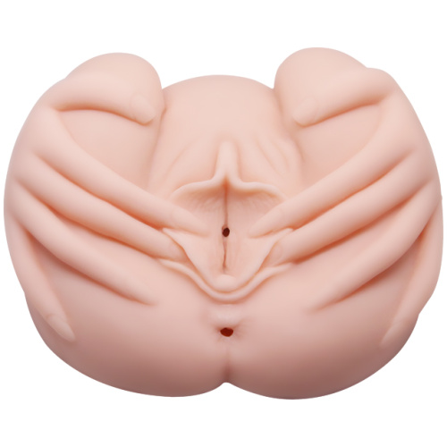 Crazy Bull the Realistic Skin-Like Texture Vagina and Anal Masturbator Vibration and Double Entrance