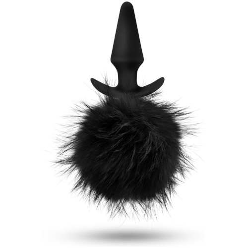 Temptasia - Bunny Tail Pom Plug - Black