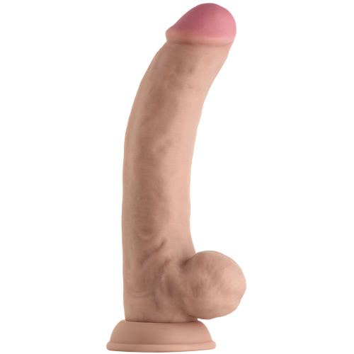Shaft - Model C 9.5 Inch Liquid Silicone Dong With Balls - Pine