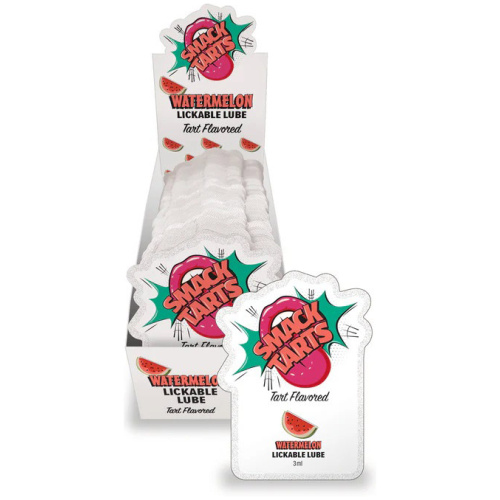 Smack Tarts Lube 3ml Pouch Display 36pc - Sour Watermelon