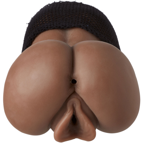 Cloud 9 Mini Body Dual Stroker Pleasure Pussy and  Ass - Brown