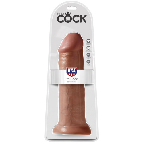 King Cock 12" Cock - Tan