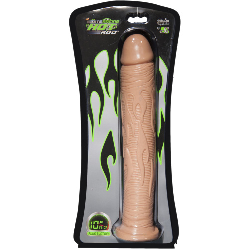 10" Hot Rod W/suction - Flesh
